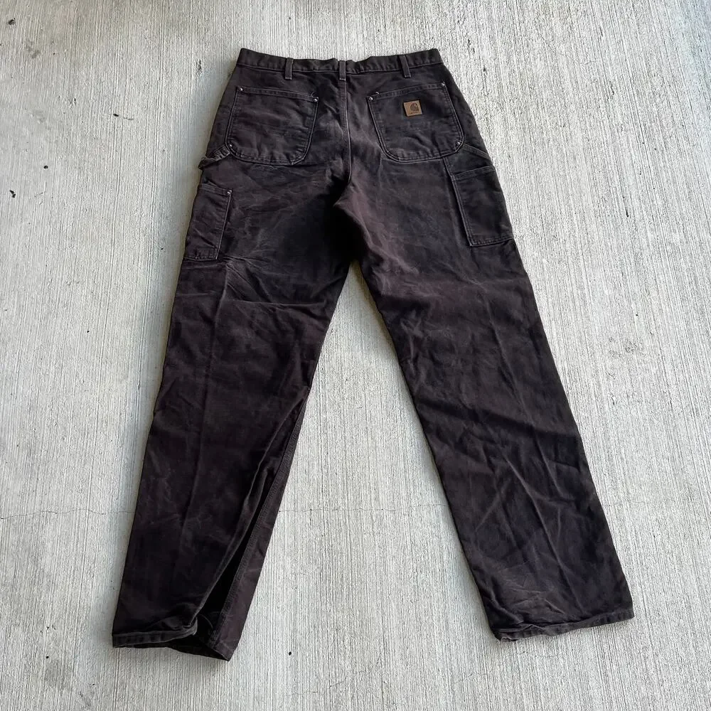 Carhartt brown double knee work wear carpenter pants